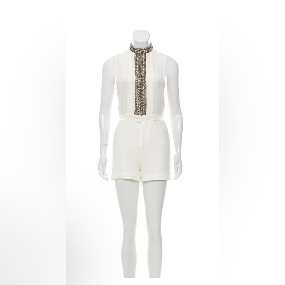 Haute Hippie classy, beaded- embellished romper perfect for special occasion.